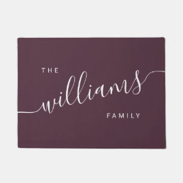 Tapete Caligrafia moderna e elegante, roxo e branco