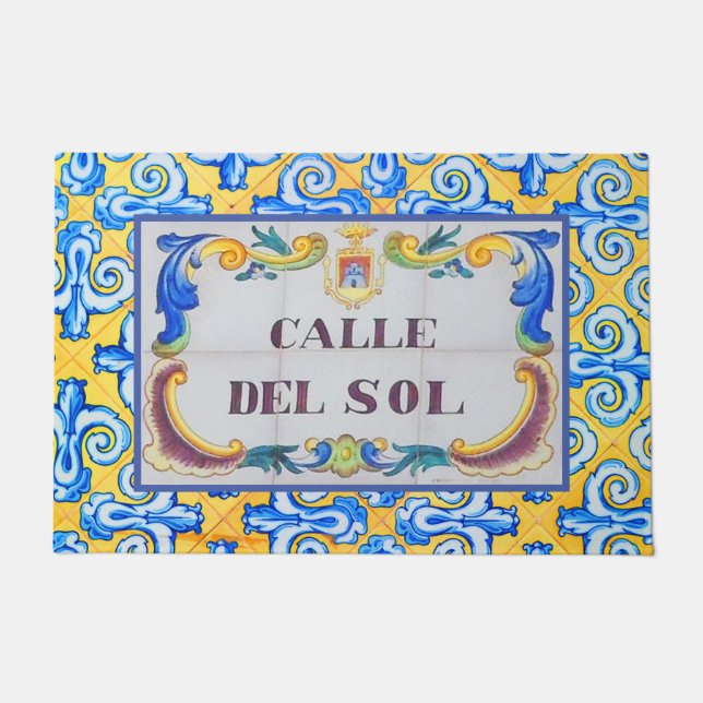 Tapete Calle Del Sol, Espanha, Blue Yellow (Frente)