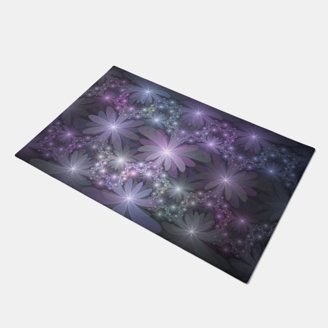 Tapete Cama de Flores Trendy Shiny Abstrato Arte Fractal (Inclinado)