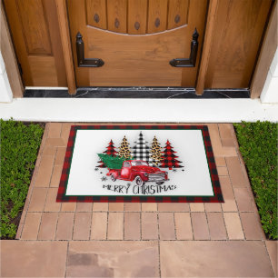 Tapete Caminhão e árvores de Natal