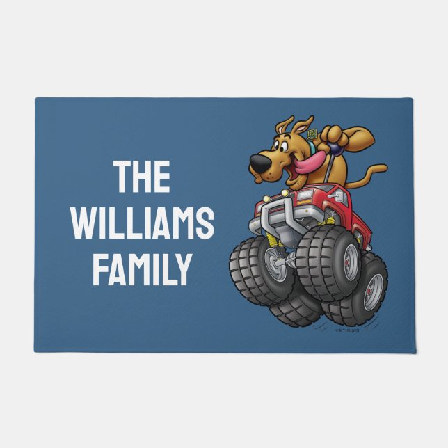Tapete Caminhão Monstro Scooby-Doo | Adicione seu nome (Frente)