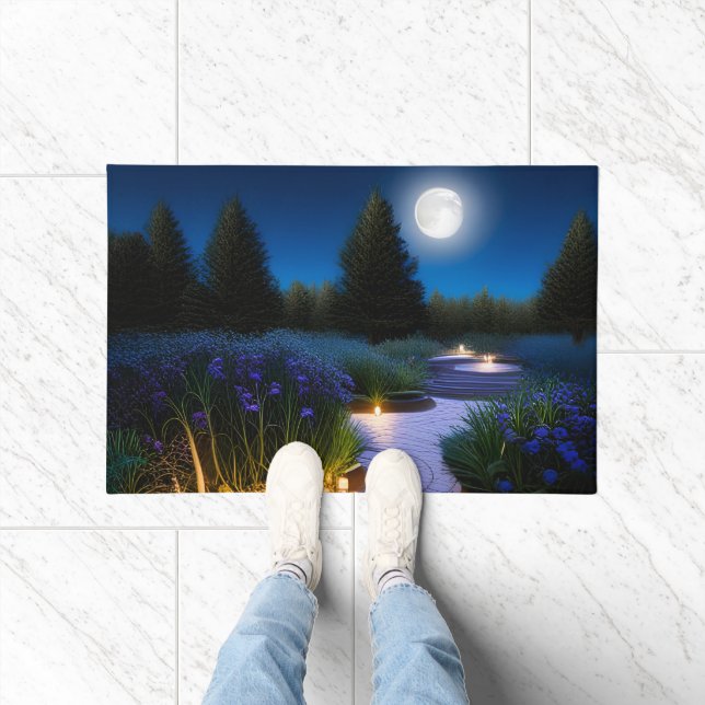 Tapete Caminho Do Jardim Sob A Lua Completa (Interior)