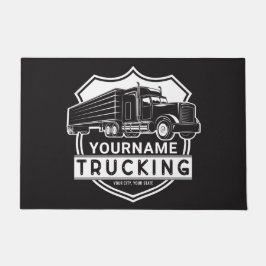 Tapete Caminhoneiro do Big Rig Semi de NOME Personalizado