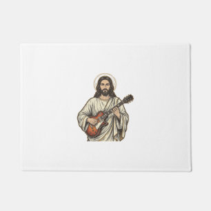 Tapete Camisa de Desenho de Gravura de Guitarrista Sagrad