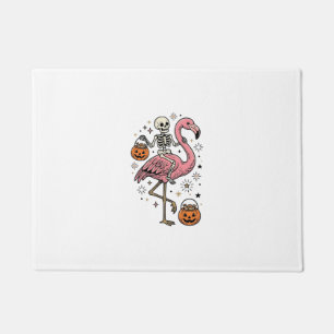 Tapete Camisa de Doce de Halloween de Flamingo Montado em