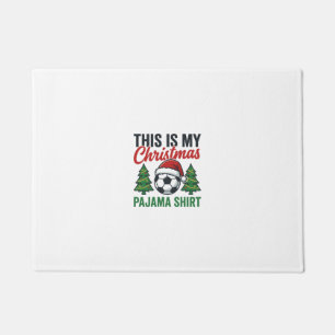 Tapete Camisa de pijama de Natal de futebol