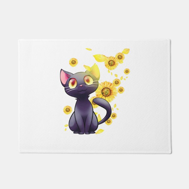 Tapete Camisa Gato Girassol (Frente)
