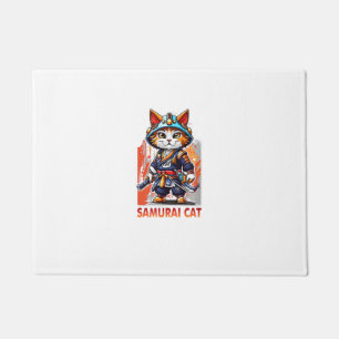 Tapete Camisa Kawaii Gato Samurai Ninja Bonita Japonesa