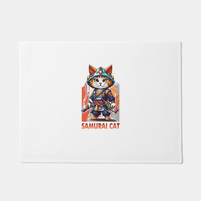 Tapete Camisa Kawaii Gato Samurai Ninja Bonita Japonesa (Frente)