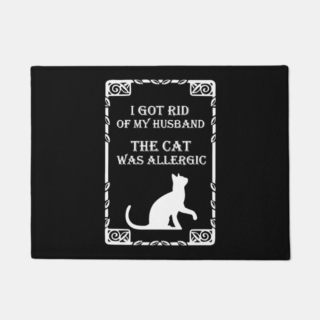 Tapete Camiseta Alérgica Engraçado para Mulheres (Frente)