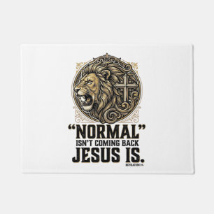 Tapete Camiseta Cristã Cruz do Leão Jesus Está Voltando