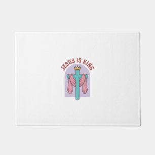 Tapete Camiseta Cristã Vintage Coroa Cruz Jesus É Rei