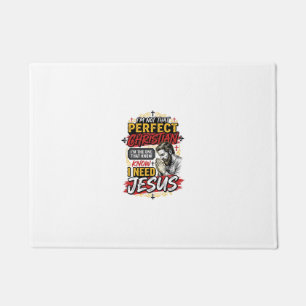 Tapete Camiseta Cristã Vintage Eu Preciso de Jesus Design