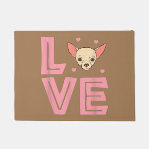 Tapete Camiseta de cão de amor Namorados bonitos de Chihu