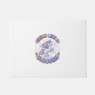 Tapete Camiseta de Design Gráfico Unicórnio Brilhe Como u