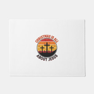 Tapete Camiseta Desenho Cruz do Pôr do Sol Jesus Natal Cr