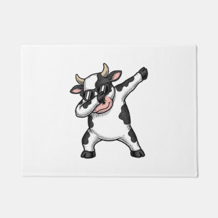 Tapete Camiseta Gráfica de Óculos de Sol de Vaca Dabbing