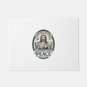Tapete Camiseta Jesus Cupom Brechó Frugal Fé Desenho