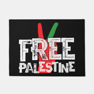 Tapete Camiseta Patriótica de Cessar-Fogo pela Palestina