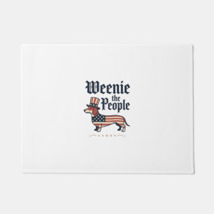 Tapete Camiseta Patriótica de Dachshund Weenie the People
