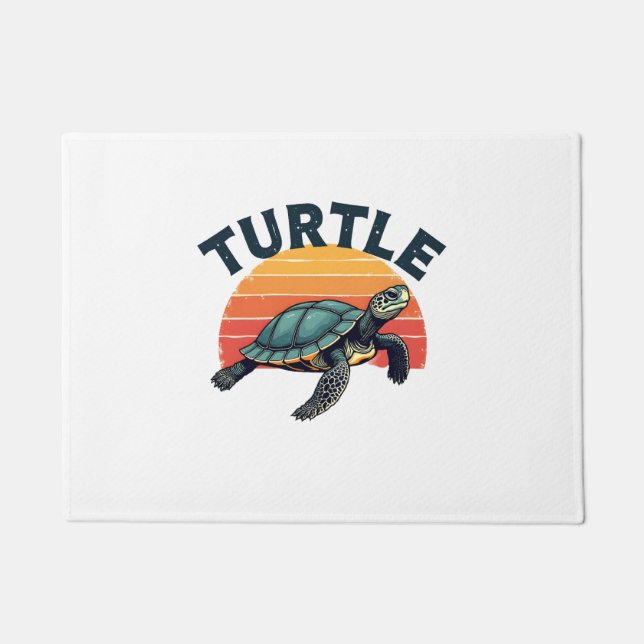 Tapete Camiseta Tartaruga Retro (Frente)