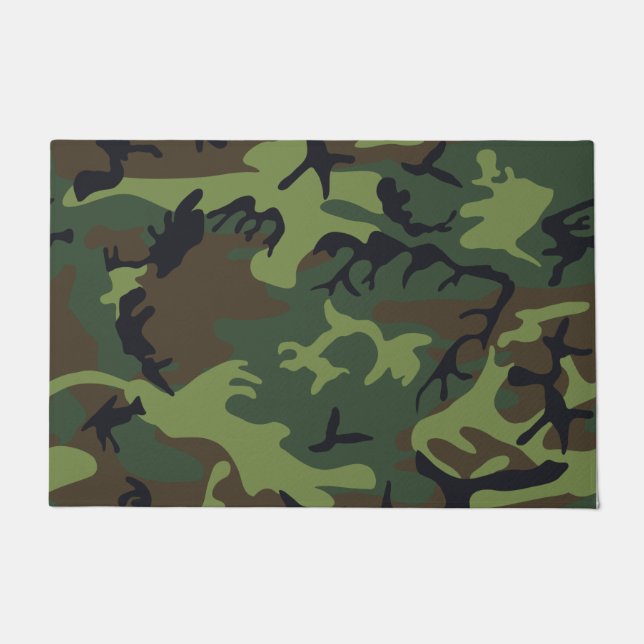 Tapete Camo Militar Floresta Verde (Frente)