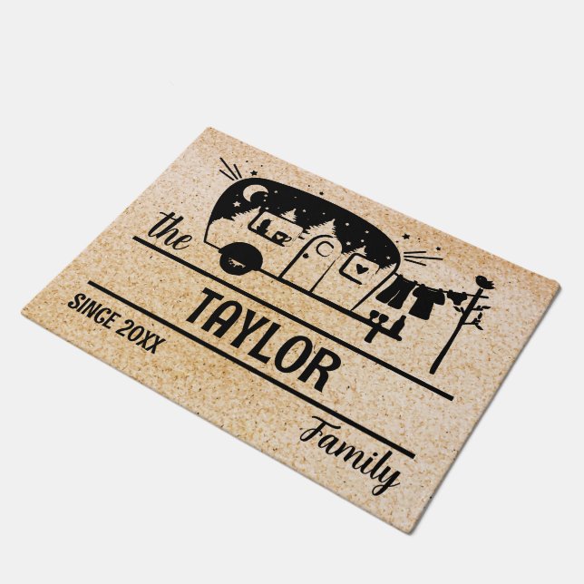 Tapete Camper RV Viagem Trailer Camping Campervan Caravan (Inclinado)