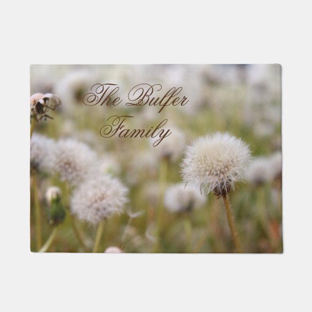 Tapete Campo Personalizado Fluffy Dandelion (Frente)