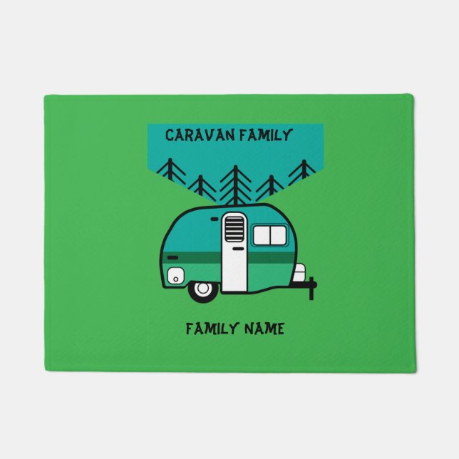 Tapete Campos Felizes Caravançam Caravanas Engraçadas Doi (Frente)
