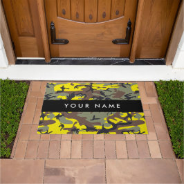 Tapete Camuflagem amarela e castanha Seu nome Personaliza