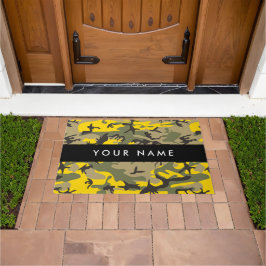 Tapete Camuflagem Amarela e Verde Seu nome Personaliza
