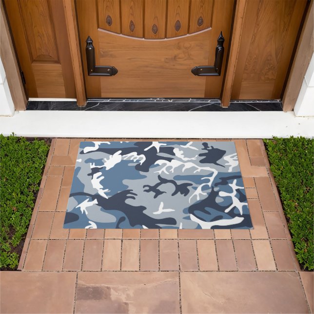 Tapete Camuflagem Azul da Neve de inverno, Militar, Exérc (Ar livre)