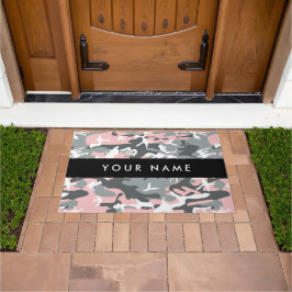 Tapete Camuflagem rosa e Cinza Seu nome Personaliza