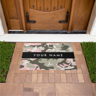 Tapete Camuflagem Rosa e Verde Personalize seu nome