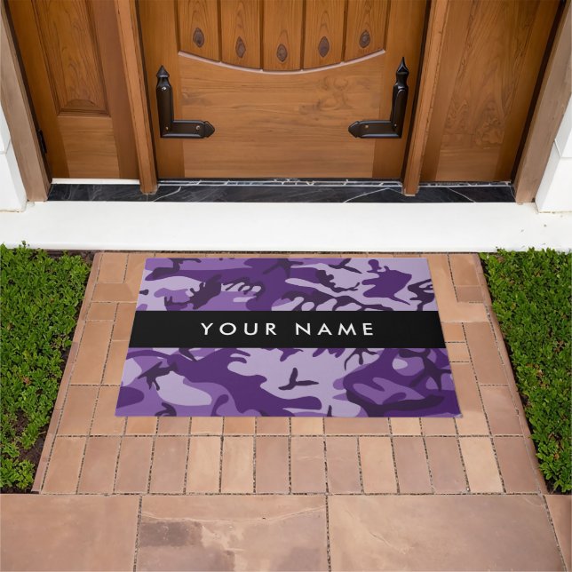 Tapete Camuflagem Roxa Seu Nome Personalize (Ar livre)