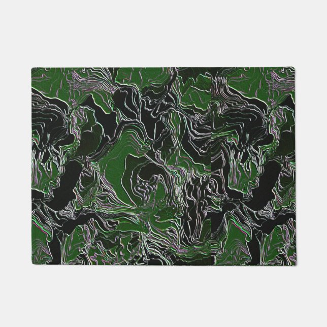 Tapete Camuflagem Verde Funky (Frente)