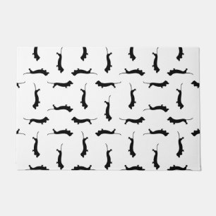 Tapete Cão de Dachshund Silhuettes COR DE FUNDO PERSONALI