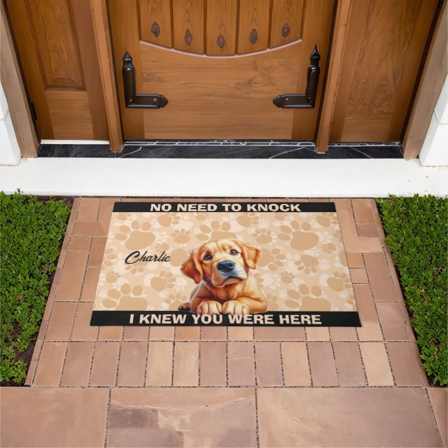 TAPETE CÃO RETRIEVER DOURADO  (Ar livre)