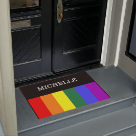 Tapete Capacho Orgulho Gay Rainbow Personalizado