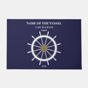 Tapete Capitão da Roda do Navio e Matriz da Porta do Nav