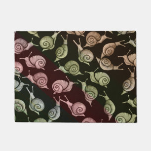 Tapete Caracóis retro-castanhos amam caracol