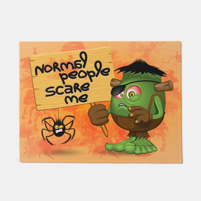 Tapete Caráter Frankenstein 'Normal Pessoas Scare Me' (Frente)