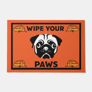 Tapete Caravan Pug Dog Door Mat