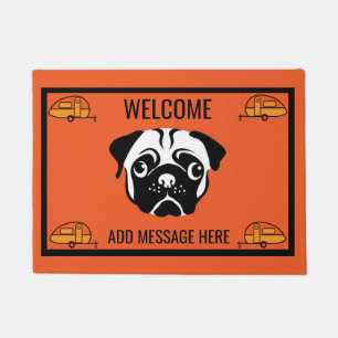 Tapete Caravan Pug Dog Door Mat