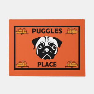 Tapete Caravan Pug Dog Door Mat