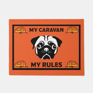 Tapete Caravan Pug Dog Door Mat