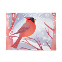 Cardinal Vermelho | Linda pintura em aquarela