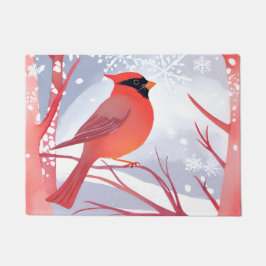 Tapete Cardinal Vermelho | Linda pintura em aquarela