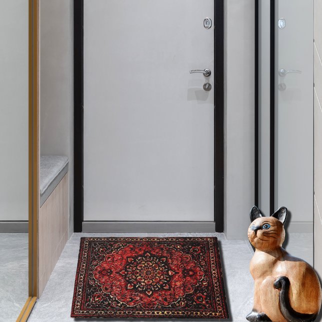 Tapete Carpete persa em campo de cor rosa (Criador carregado)