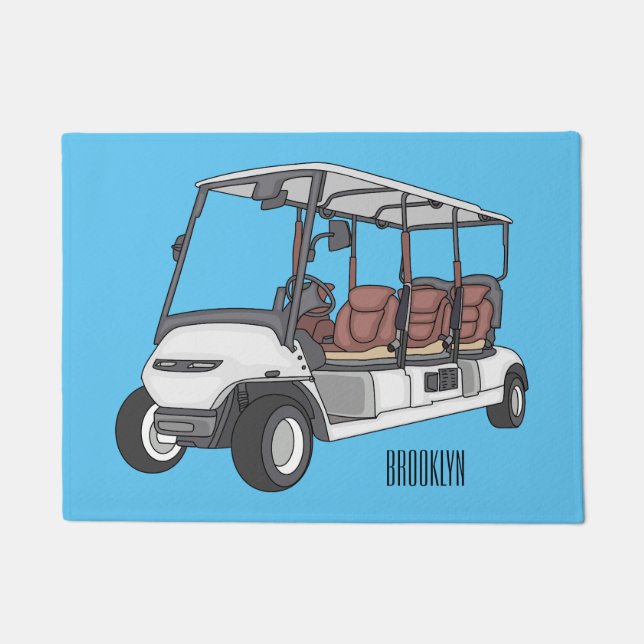 Tapete Carrinho de golfe / desenho animado de buggy de go (Frente)